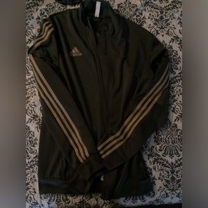 Adidas gold reflective track jacket